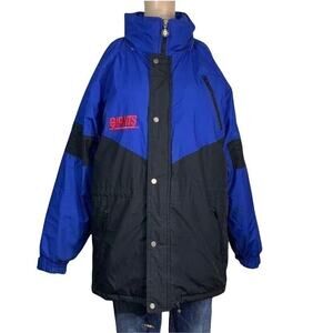 Vintage Jacket Coat Parka 80s NFL Team Unisex Giants Triple FAT Goose Medium
